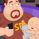 Игра Уход за Малышами: Супер Папа