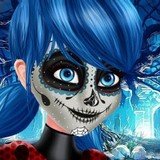 Игра Ледибаг: Хэллоуин Фейс-Арт Игра Ледибаг: Хэллоуин Фейс-Арт
