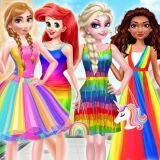 Игра Принцессы: Радужный Стиль Моды Игра Принцессы: Радужный Стиль Моды